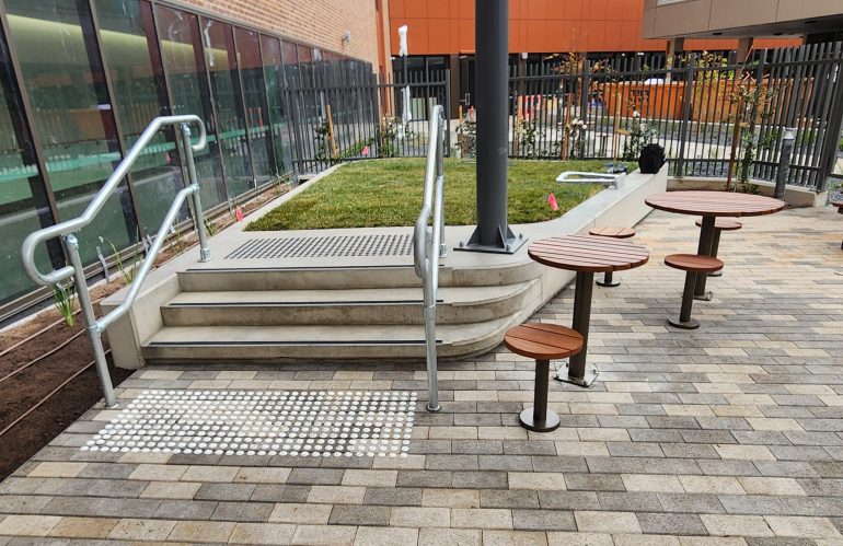 Canberra Hospital - Ground Floor stairs with planter boxes