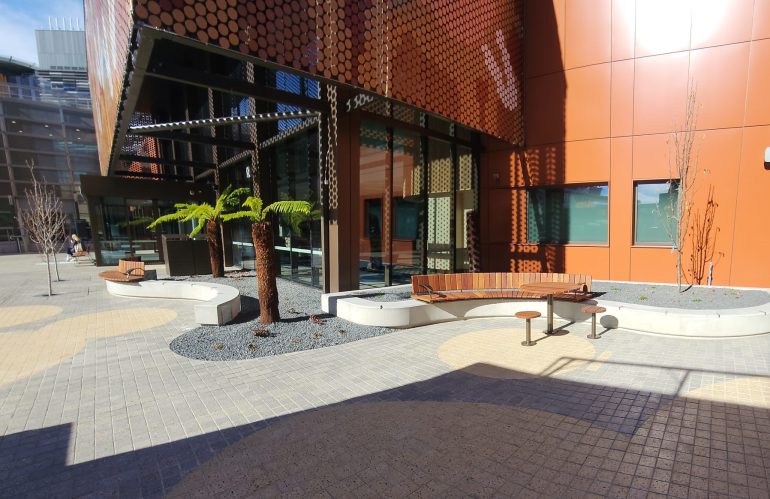 Main Entrance Planer Box and Seats